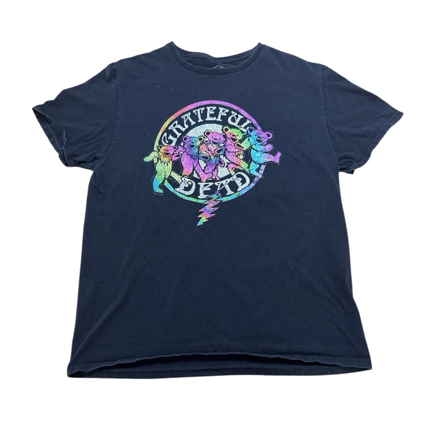 Grateful Dead Jam Band T-shirt Bears Mens Large Hippie Boho Colorful Unisex T-shirt, Sweatshirt, Hoodie, Long Sleeve Tee - T-Shirt, Sweatshirt, Hoodie