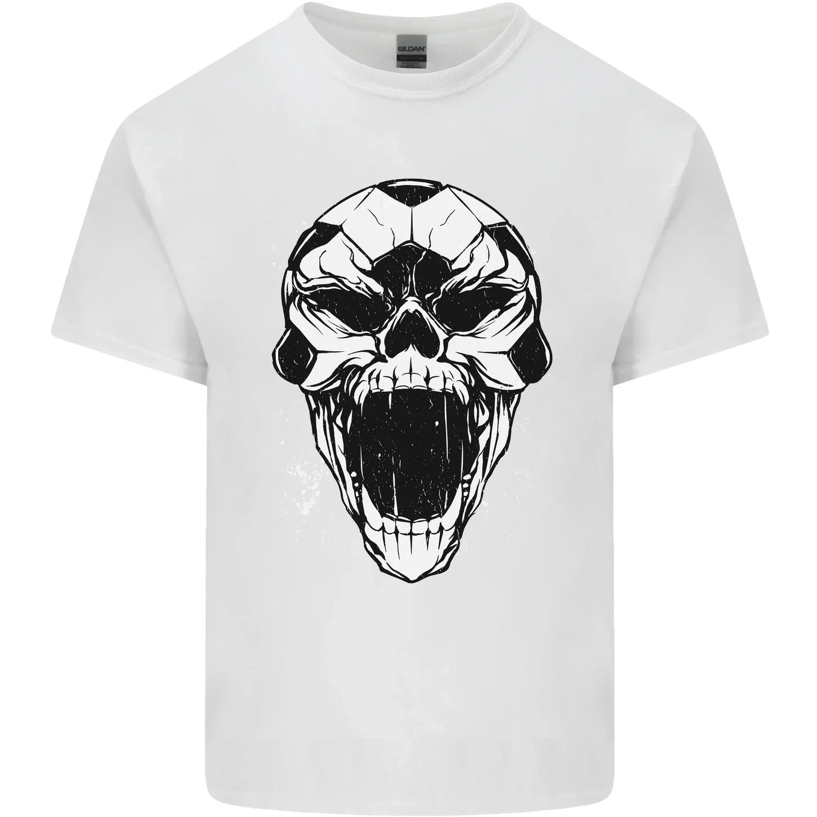 A Football Skull Soccer Footy Mens Cotton T-Shirt Tee Top Unisex T-shirt, Sweatshirt, Hoodie, Long Sleeve Tee - T-Shirt, Sweatshirt, Hoodie