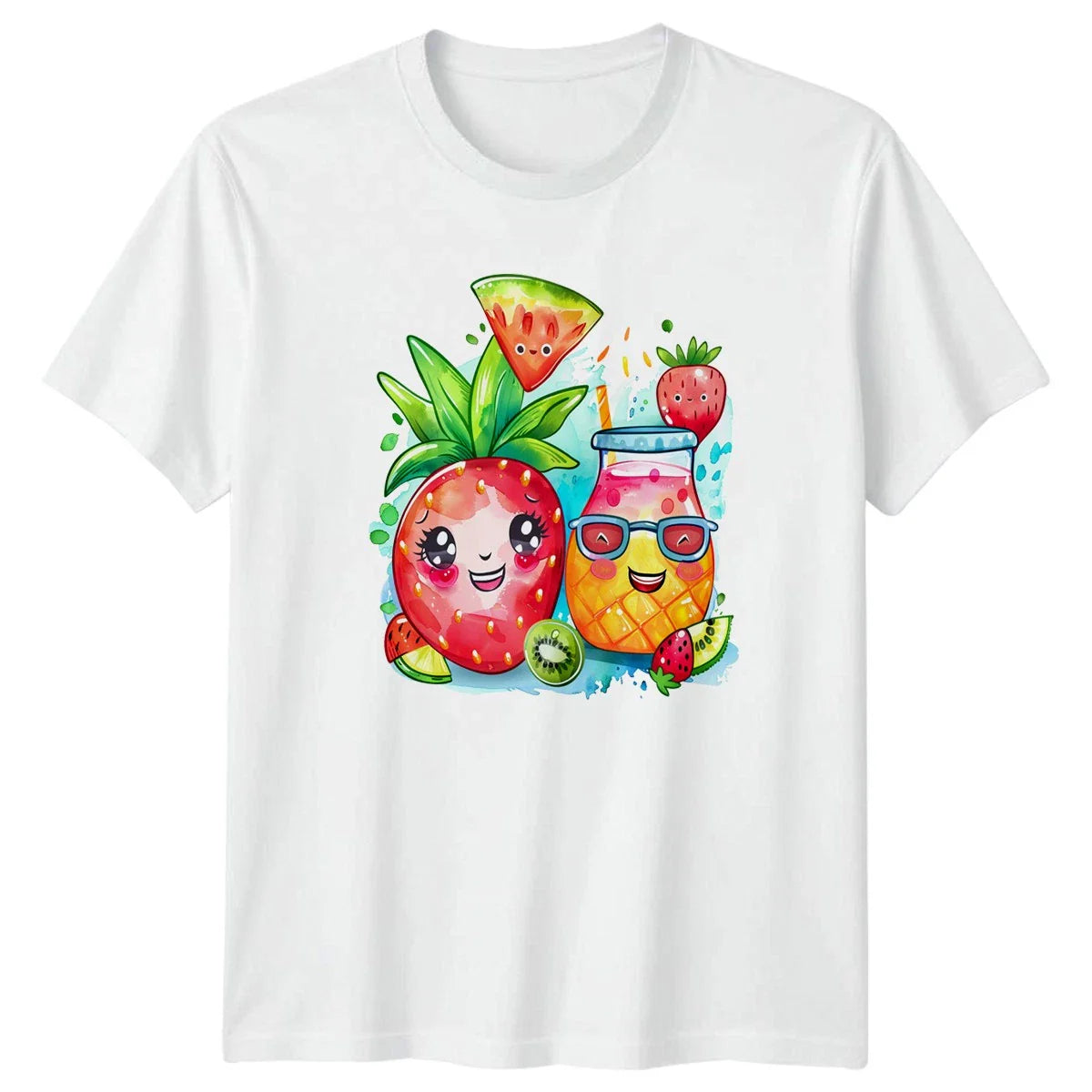 Kawaii Summer Fruit T-Shirt Tropical Beverage Gift For Him And Her Unisex T-shirt, Sweatshirt, Hoodie, Long Sleeve Tee - T-Shirt, Sweatshirt, Hoodie