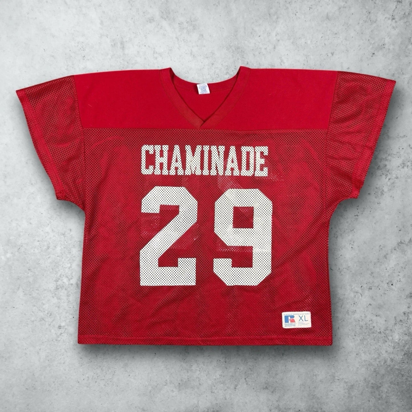 Vintage 80s Russell Athletic Chaminade Cropped Jersey #29 Shirt Size XL Unisex T-shirt, Sweatshirt, Hoodie, Long Sleeve Tee - T-Shirt, Sweatshirt, Hoodie