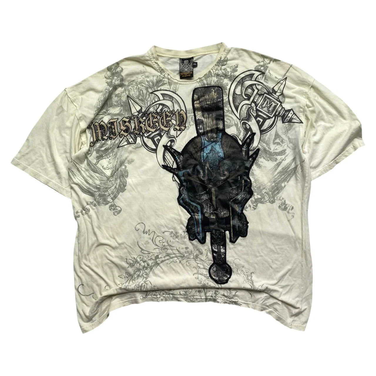 Miskeen Originals Affliction type Shirt White Print Y2K Men's 4XL Unisex T-shirt, Sweatshirt, Hoodie, Long Sleeve Tee - T-Shirt, Sweatshirt, Hoodie