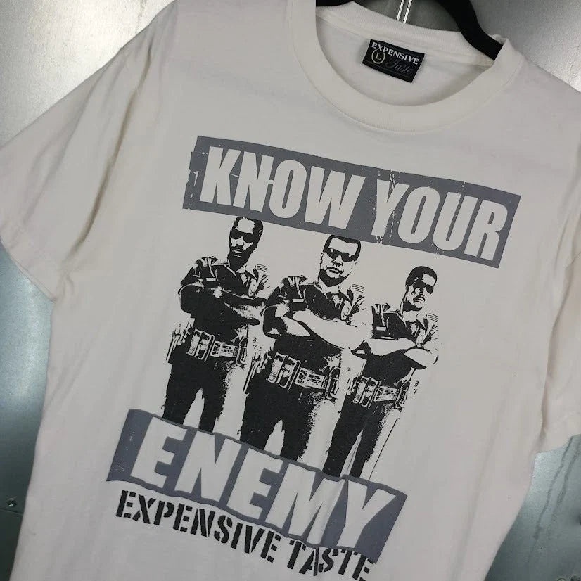 Know Your Enemy Anti Cop Expensive Taste T-shirt Large Police Pig Skate Grunge Unisex T-shirt, Sweatshirt, Hoodie, Long Sleeve Tee - T-Shirt, Sweatshirt, Hoodie