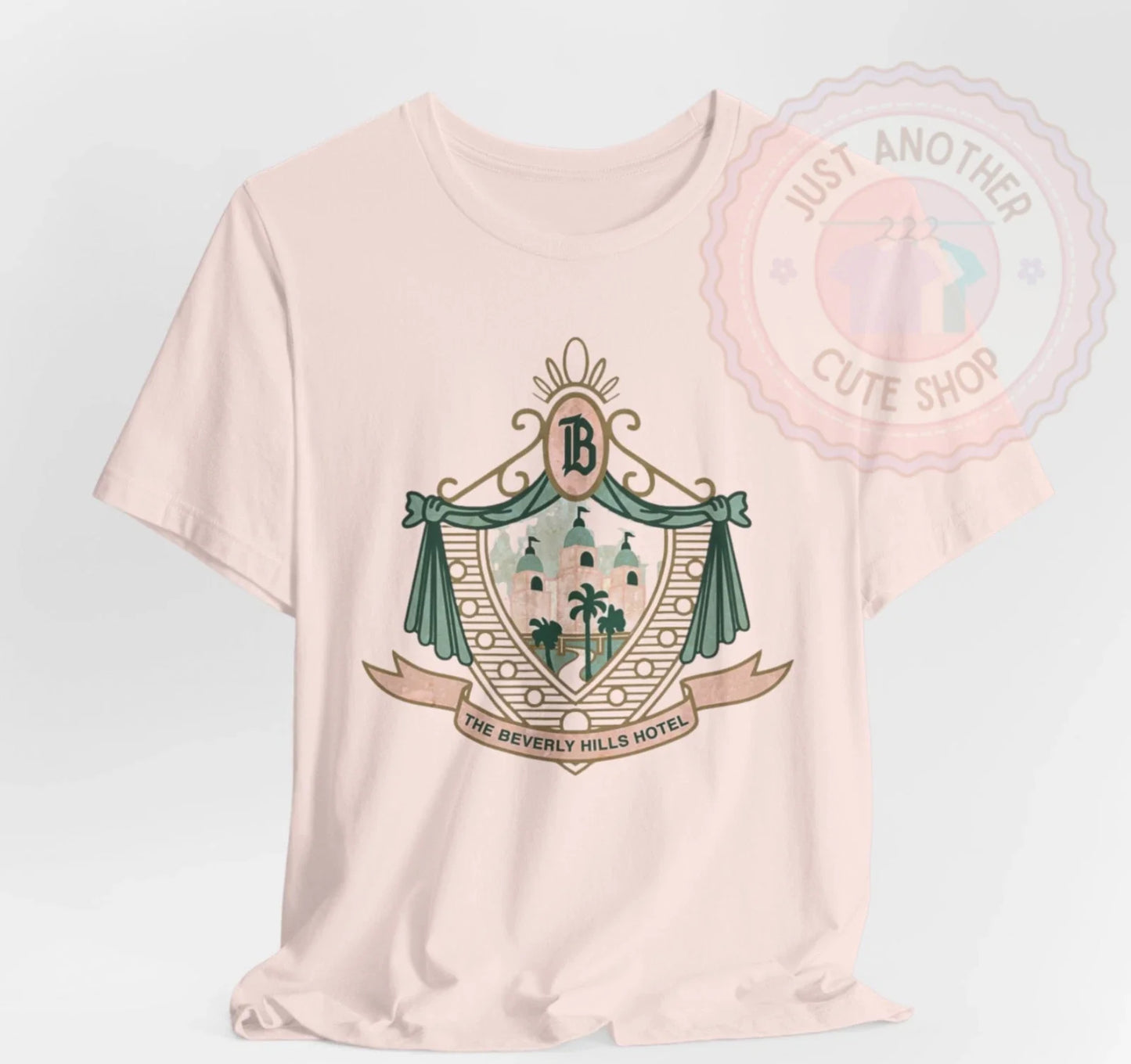 Vintage Beverly Hills Hotel T-Shirt  Pink Palace Logo! California Retro Tee! Unisex T-shirt, Sweatshirt, Hoodie, Long Sleeve Tee - T-Shirt, Sweatshirt, Hoodie