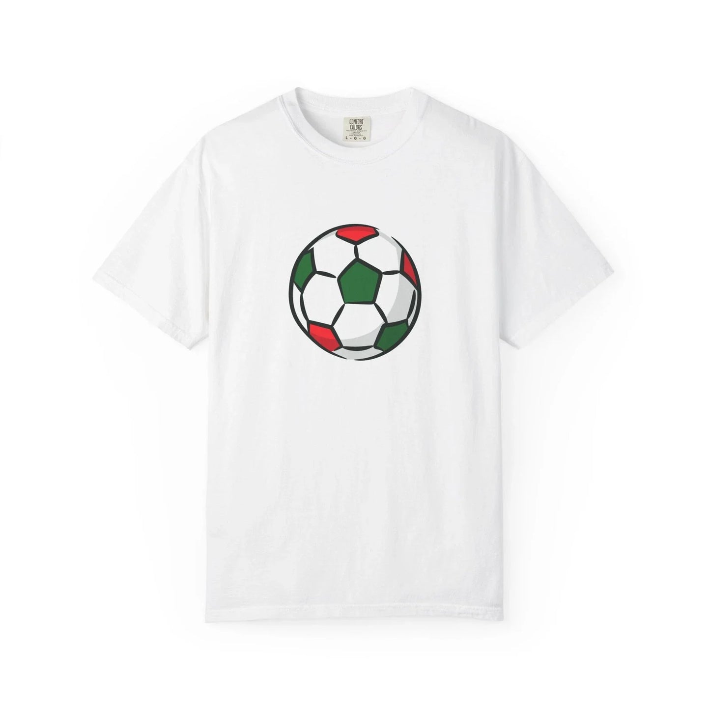 Italian Flag Soccer Ball T-Shirt | Football Graphic Tee Unisex T-shirt, Sweatshirt, Hoodie, Long Sleeve Tee - T-Shirt, Sweatshirt, Hoodie