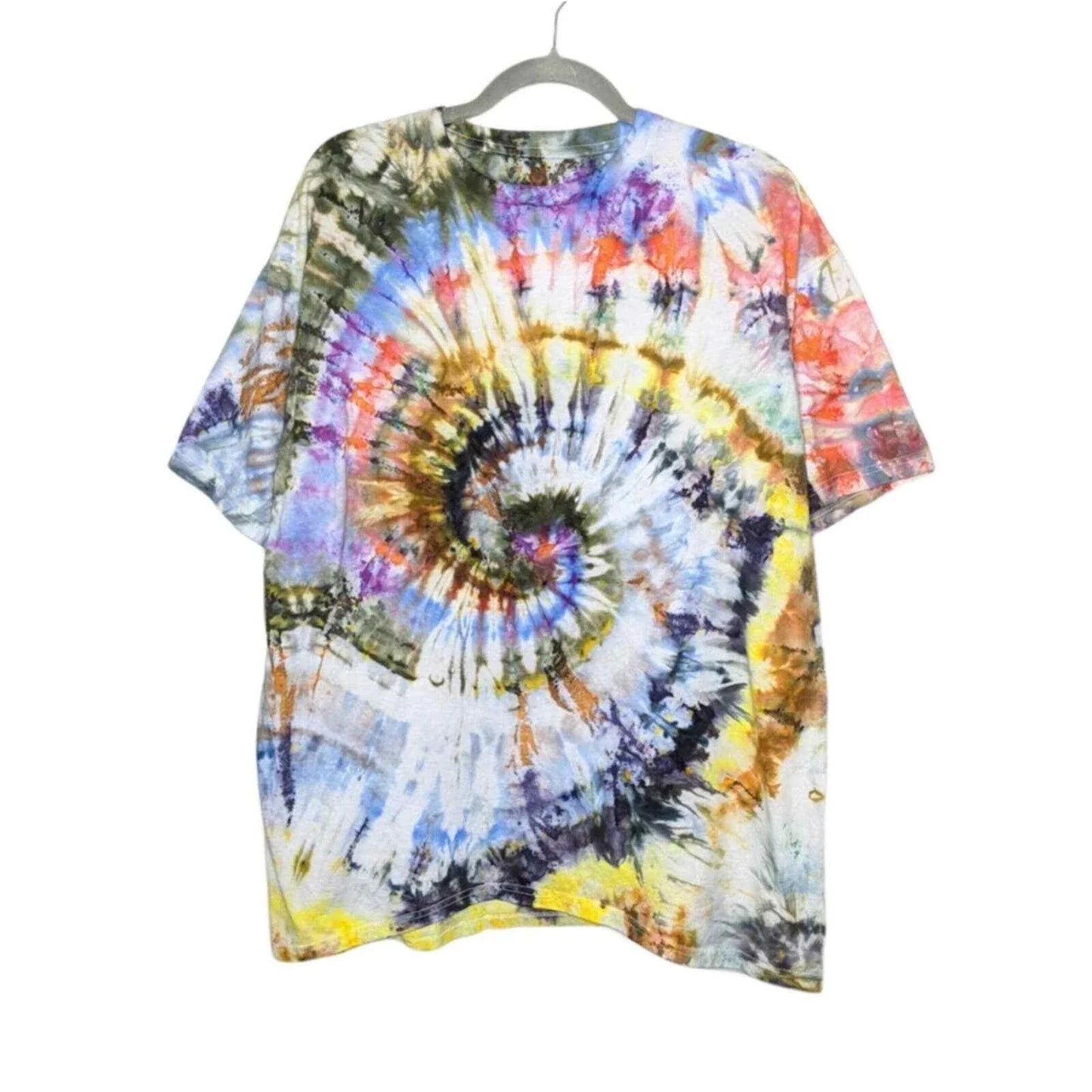 Hanes Y2K Vintage Custom Ice Tie Dye Art Shirt Top Swirl Nature Streetwear Unisex T-shirt, Sweatshirt, Hoodie, Long Sleeve Tee - T-Shirt, Sweatshirt, Hoodie