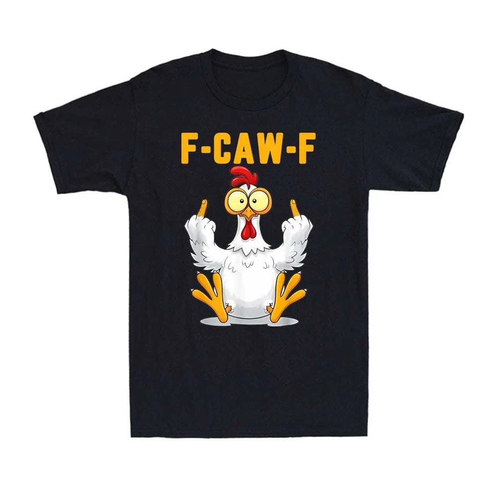 F-Caw-F Funny Chicken Humor FCAWF Chicken Crow Rooster Meme Gift Men's T-Shirt Unisex T-shirt, Sweatshirt, Hoodie, Long Sleeve Tee - T-Shirt, Sweatshirt, Hoodie