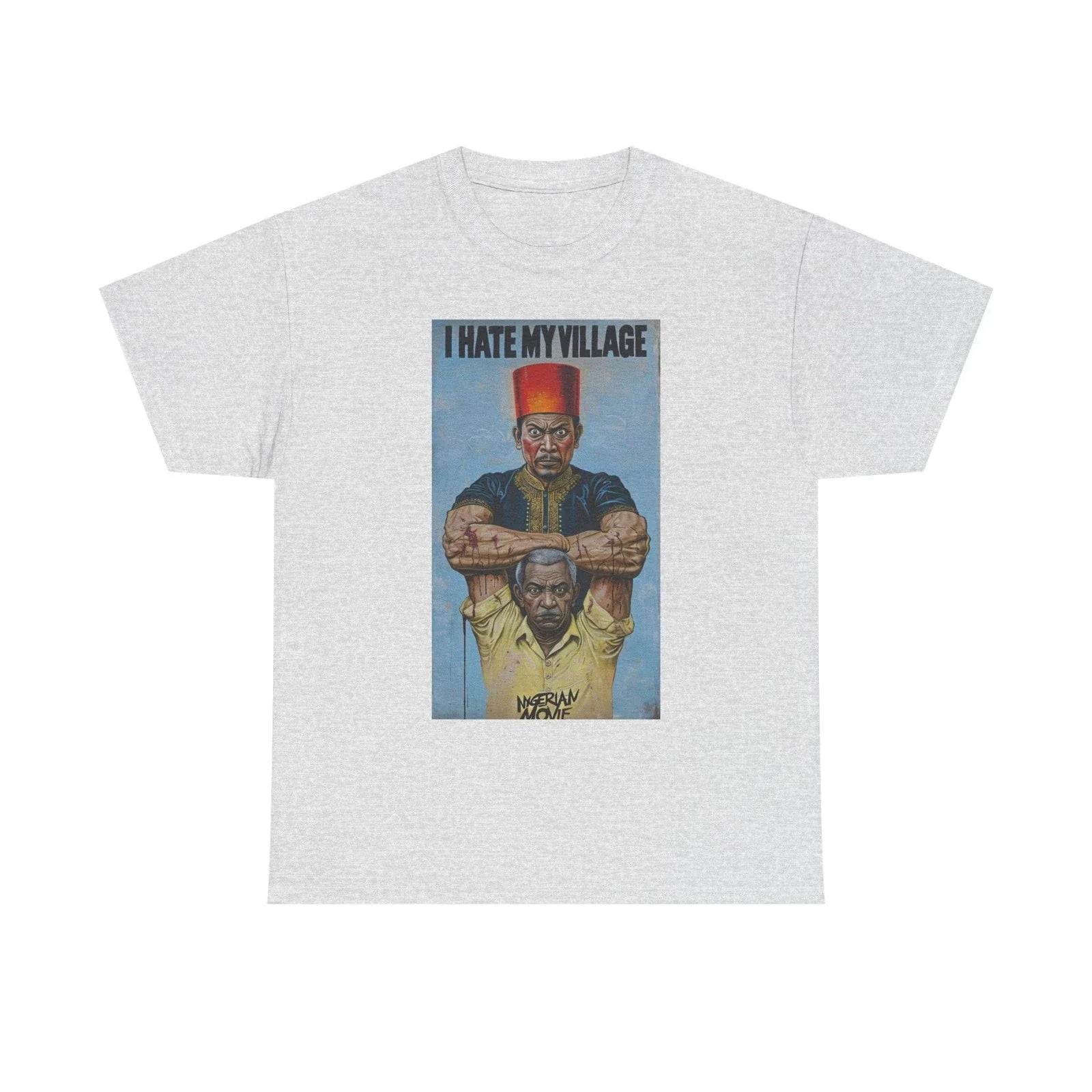 Ghanaian Pop Art Unisex Heavy Cotton Tee Bizarre Nigerian Horror Movie Poster Unisex T-shirt, Sweatshirt, Hoodie, Long Sleeve Tee - T-Shirt, Sweatshirt, Hoodie