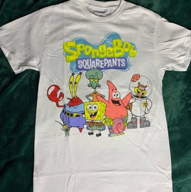 Mens size small Spongebob sqaurepants t shirt gang vintage tv show cartoon tee Unisex T-shirt, Sweatshirt, Hoodie, Long Sleeve Tee - T-Shirt, Sweatshirt, Hoodie