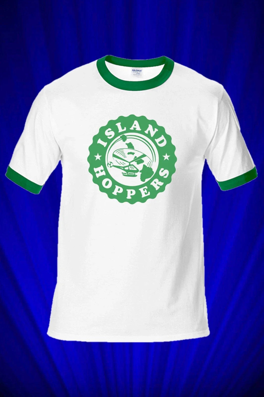 TC's Island Hopper's HAWAII Vintage RINGER  Tee T-SHIRT Magnum P.I. FREE S&H USA Unisex T-shirt, Sweatshirt, Hoodie, Long Sleeve Tee - T-Shirt, Sweatshirt, Hoodie