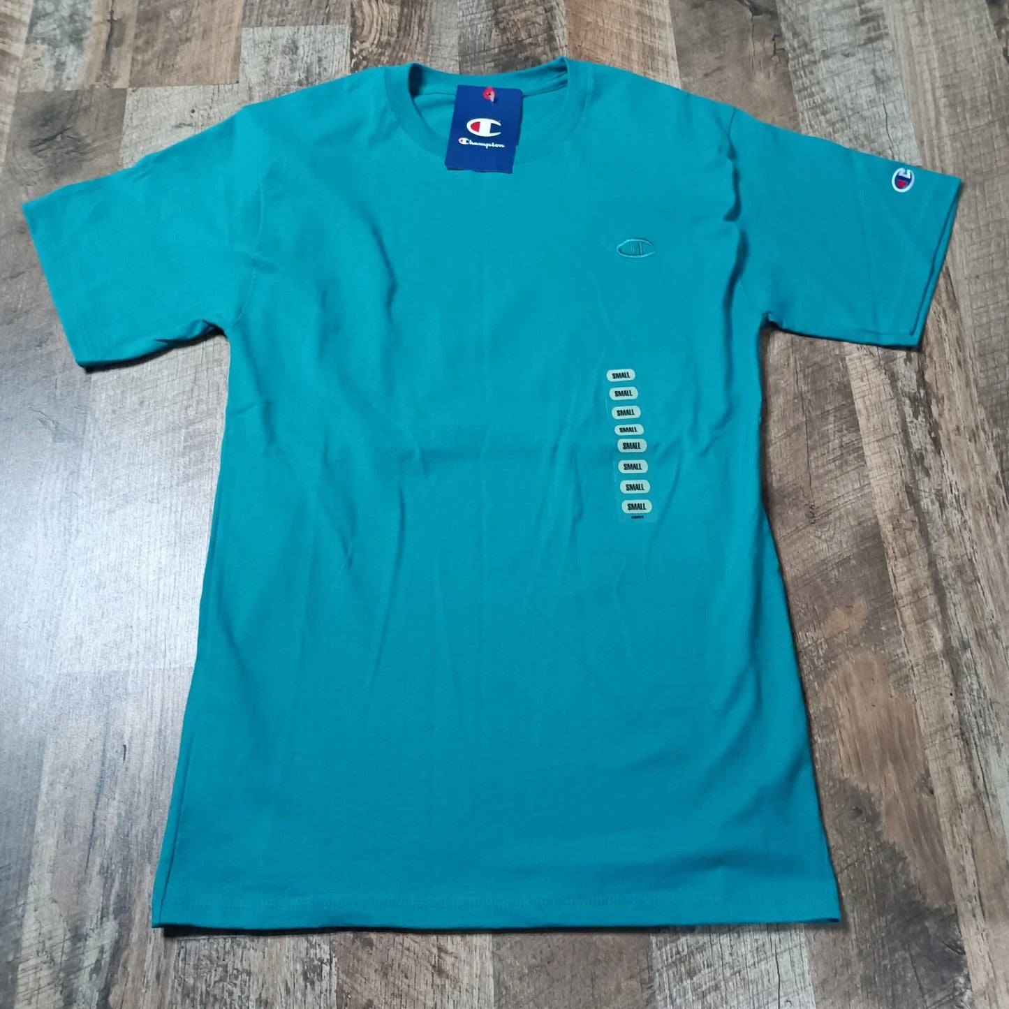 Champion T-Shirt Men's S Small Green Short Sleeve Crew Neck Pullover Cotton Unisex T-shirt, Sweatshirt, Hoodie, Long Sleeve Tee - T-Shirt, Sweatshirt, Hoodie