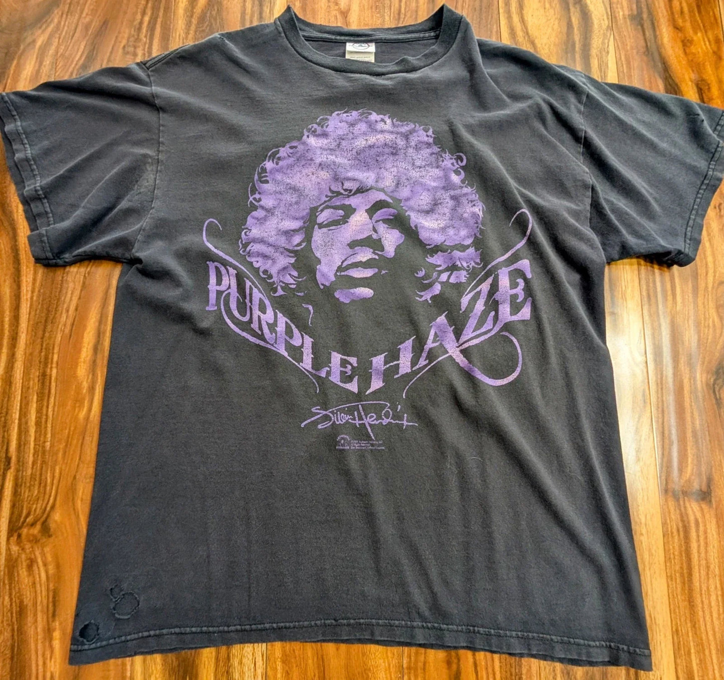 VTG Y2K Jimi Hendrix Purple Haze Black Delta Tag Sz Large T Shirt Unisex T-shirt, Sweatshirt, Hoodie, Long Sleeve Tee - T-Shirt, Sweatshirt, Hoodie