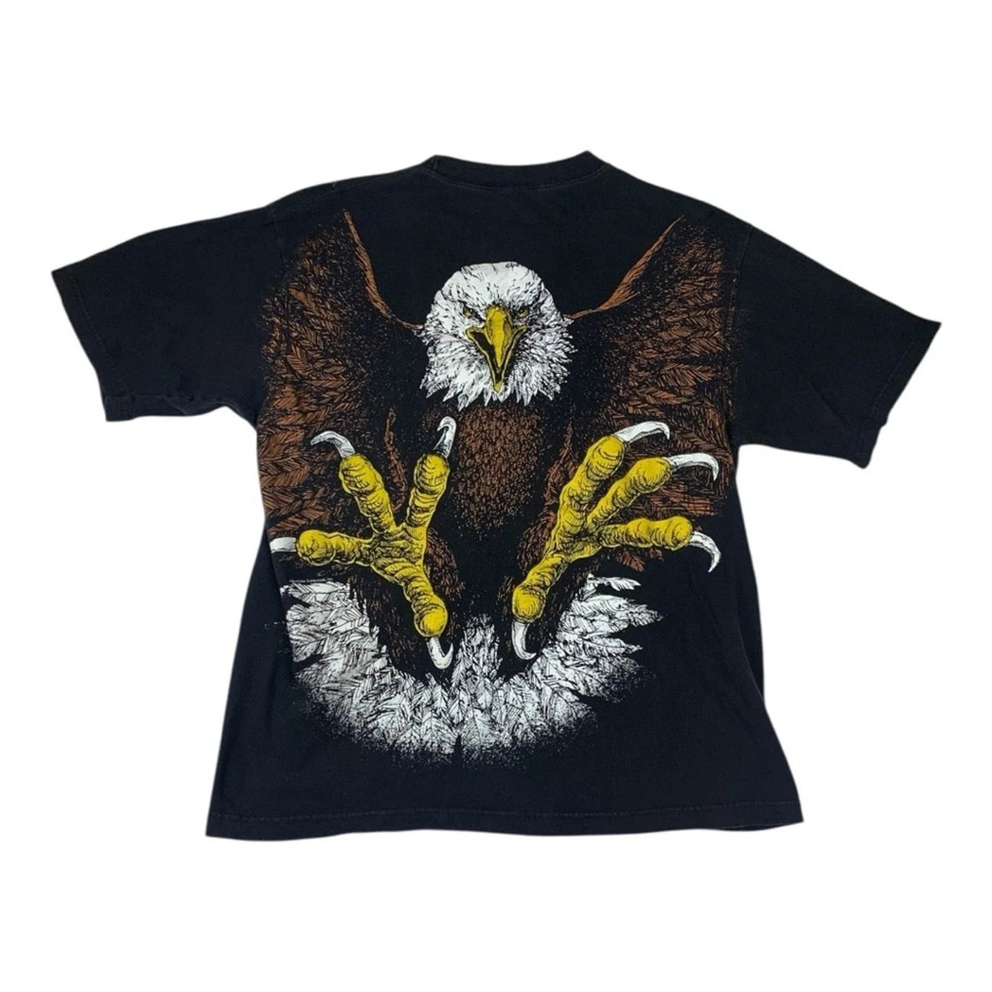 Vintage Sunrise turquoise mens large black Eagle Graphic tee shirt all over y2k Unisex T-shirt, Sweatshirt, Hoodie, Long Sleeve Tee - T-Shirt, Sweatshirt, Hoodie