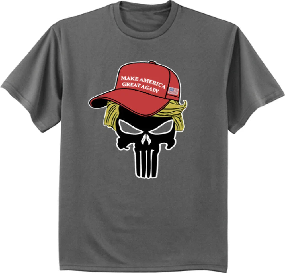Trump 2024 T-shirt Maga Hat Skull Mens Graphic Tee Unisex T-shirt, Sweatshirt, Hoodie, Long Sleeve Tee - T-Shirt, Sweatshirt, Hoodie