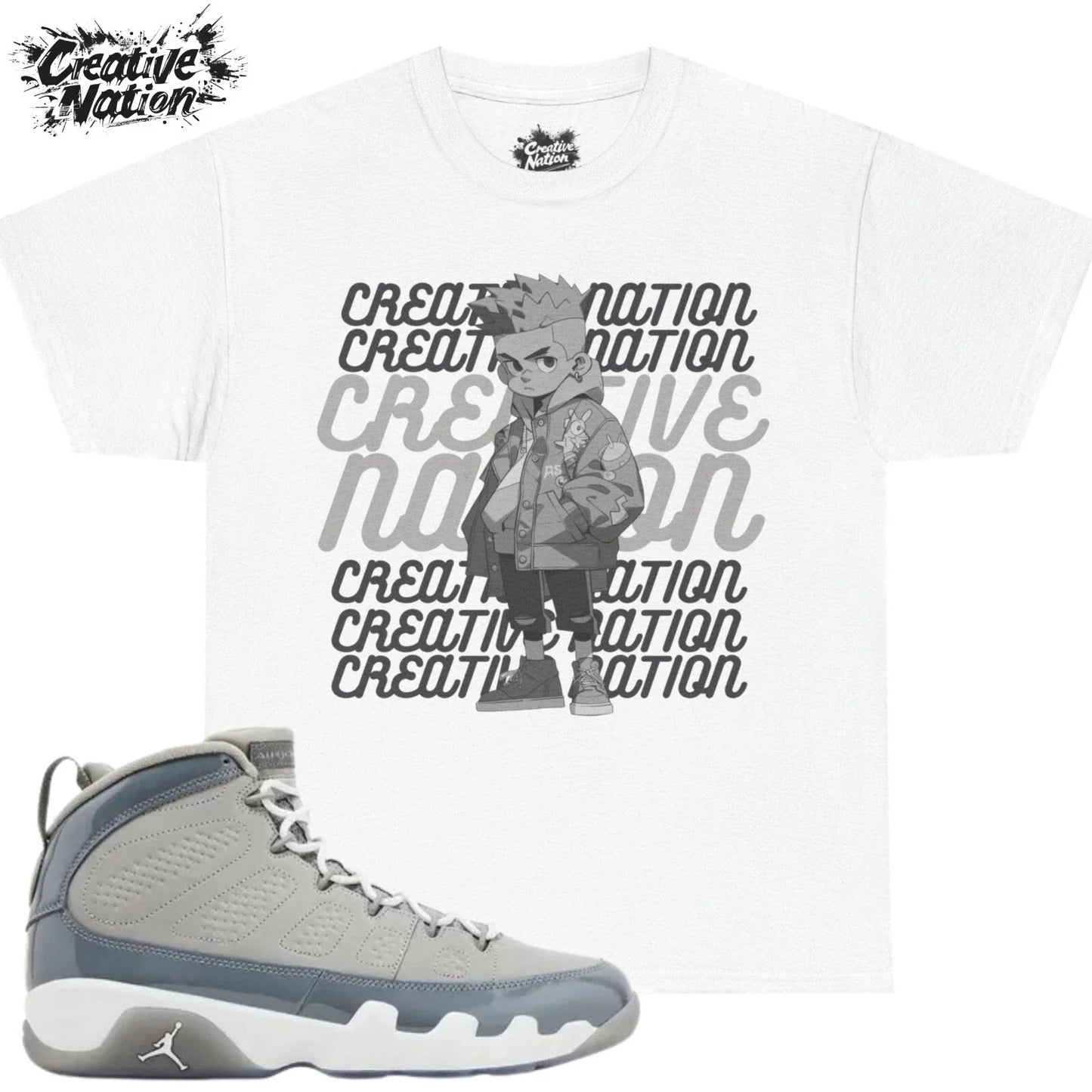 Shirt To Match 9 Cool Grey Unisex Tee Sneaker Shirt Cool Shirt For Him Unisex T-shirt, Sweatshirt, Hoodie, Long Sleeve Tee - T-Shirt, Sweatshirt, Hoodie