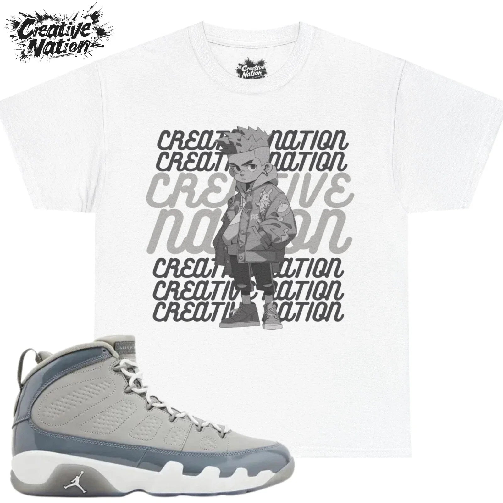 Shirt To Match 9 Cool Grey Unisex Tee Sneaker Shirt Cool Shirt For Him Unisex T-shirt, Sweatshirt, Hoodie, Long Sleeve Tee - T-Shirt, Sweatshirt, Hoodie