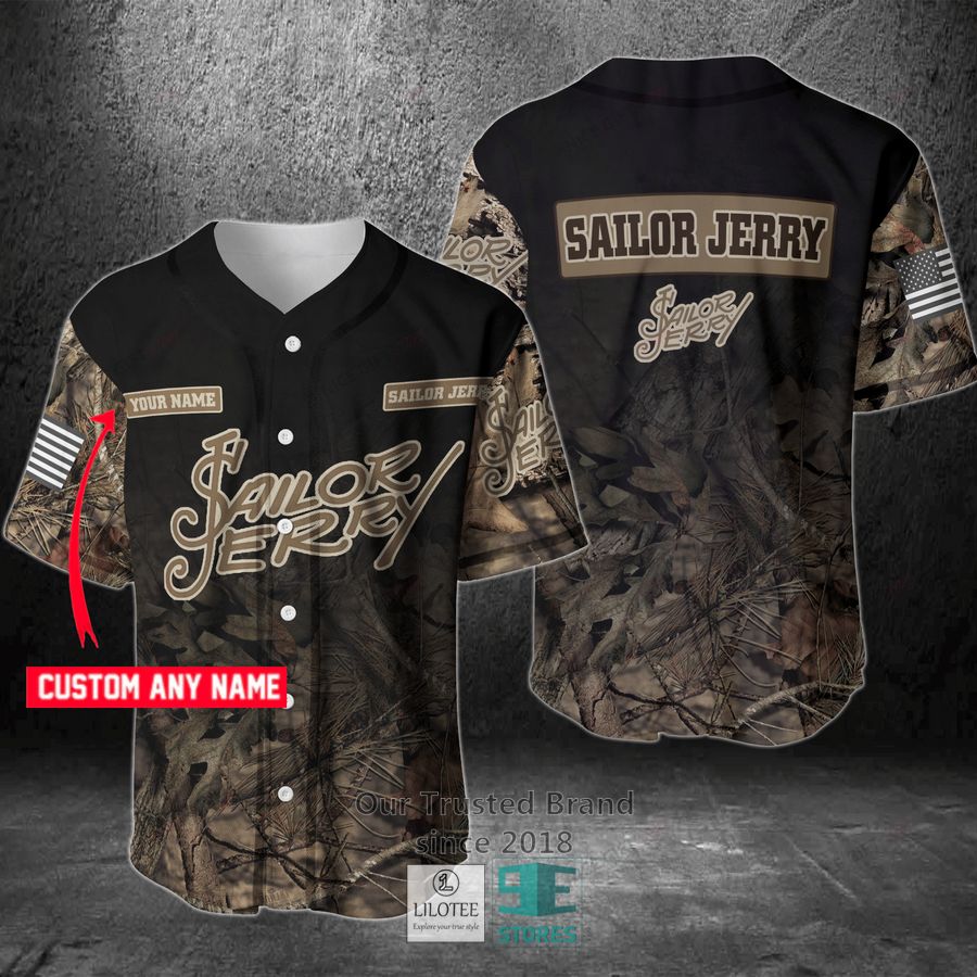 Sailor Jerry Your Name Hunting Baseball Jersey Unisex T-shirt, Sweatshirt, Hoodie, Long Sleeve Tee - T-Shirt, Sweatshirt, Hoodie