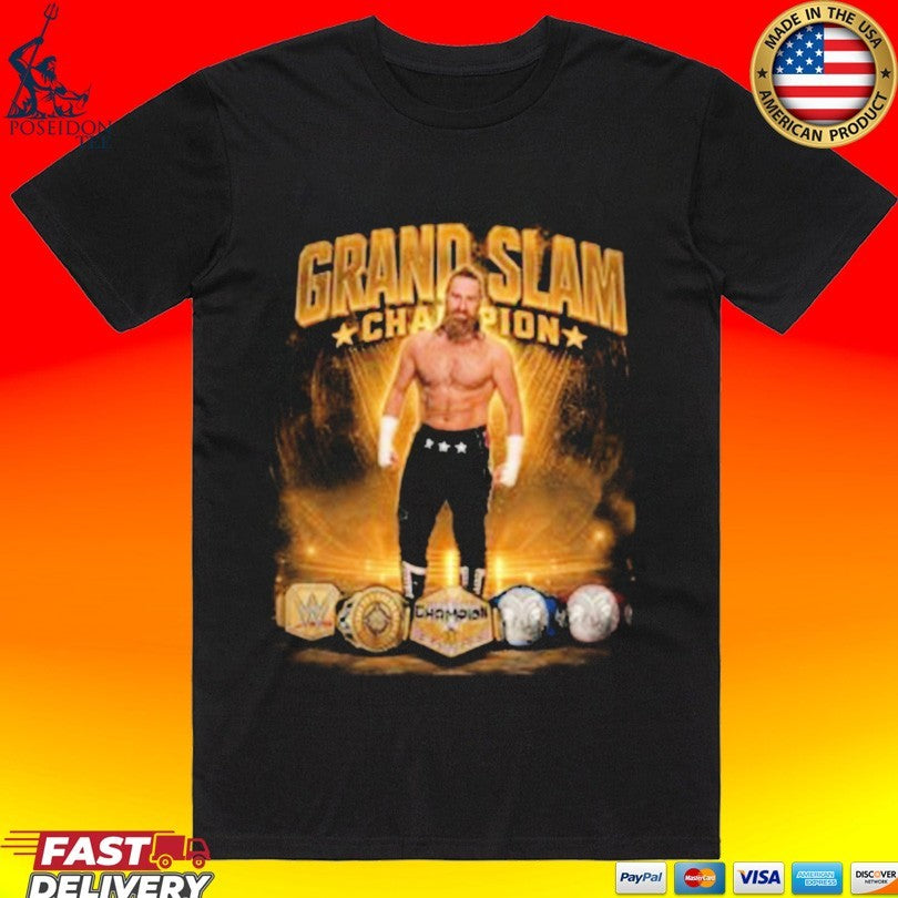 Sami Zayn Grand Slam Champion T-shirt Unisex T-shirt, Sweatshirt, Hoodie, Long Sleeve Tee - T-Shirt, Sweatshirt, Hoodie