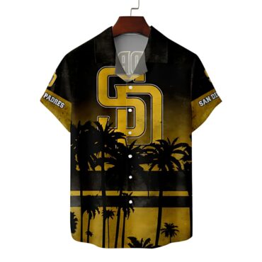 San Diego Padres Golden Palms Hawaiian Shirt Unisex T-shirt, Sweatshirt, Hoodie, Long Sleeve Tee - T-Shirt, Sweatshirt, Hoodie