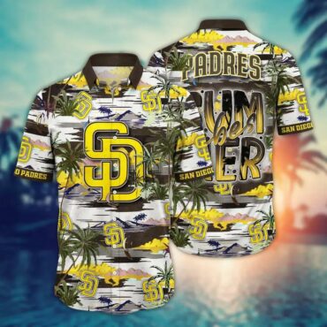 San Diego Padres Island Vibes Hawaiian Shirt Unisex T-shirt, Sweatshirt, Hoodie, Long Sleeve Tee - T-Shirt, Sweatshirt, Hoodie