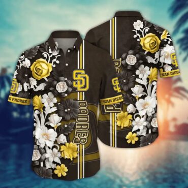 San Diego Padres Regal Blossom Hawaiian Shirt Unisex T-shirt, Sweatshirt, Hoodie, Long Sleeve Tee - T-Shirt, Sweatshirt, Hoodie