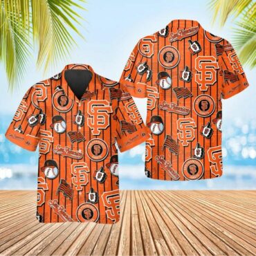 San Francisco Giants Bold Stripe Collage Hawaiian Shirt Unisex T-shirt, Sweatshirt, Hoodie, Long Sleeve Tee - T-Shirt, Sweatshirt, Hoodie