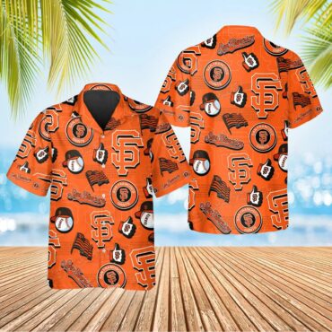 San Francisco Giants Iconic Logo Collage Hawaiian Shirt Unisex T-shirt, Sweatshirt, Hoodie, Long Sleeve Tee - T-Shirt, Sweatshirt, Hoodie