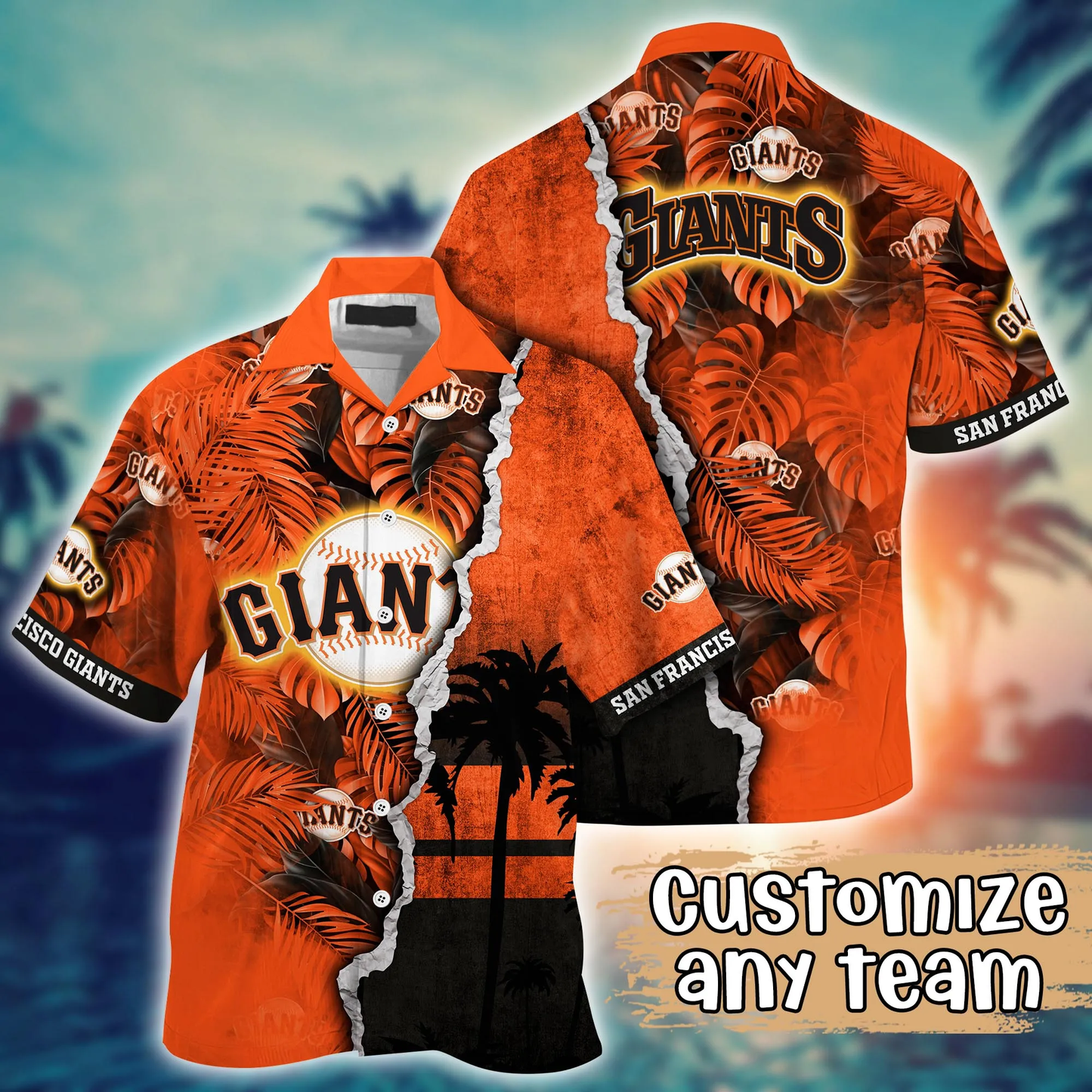 San Francisco Giants MLB Hawaiian Shirt Custom August Aloha Shirt Unisex T-shirt, Sweatshirt, Hoodie, Long Sleeve Tee - T-Shirt, Sweatshirt, Hoodie