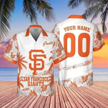 San Francisco Giants Personalized Sunset Hawaiian Shirt Unisex T-shirt, Sweatshirt, Hoodie, Long Sleeve Tee - T-Shirt, Sweatshirt, Hoodie