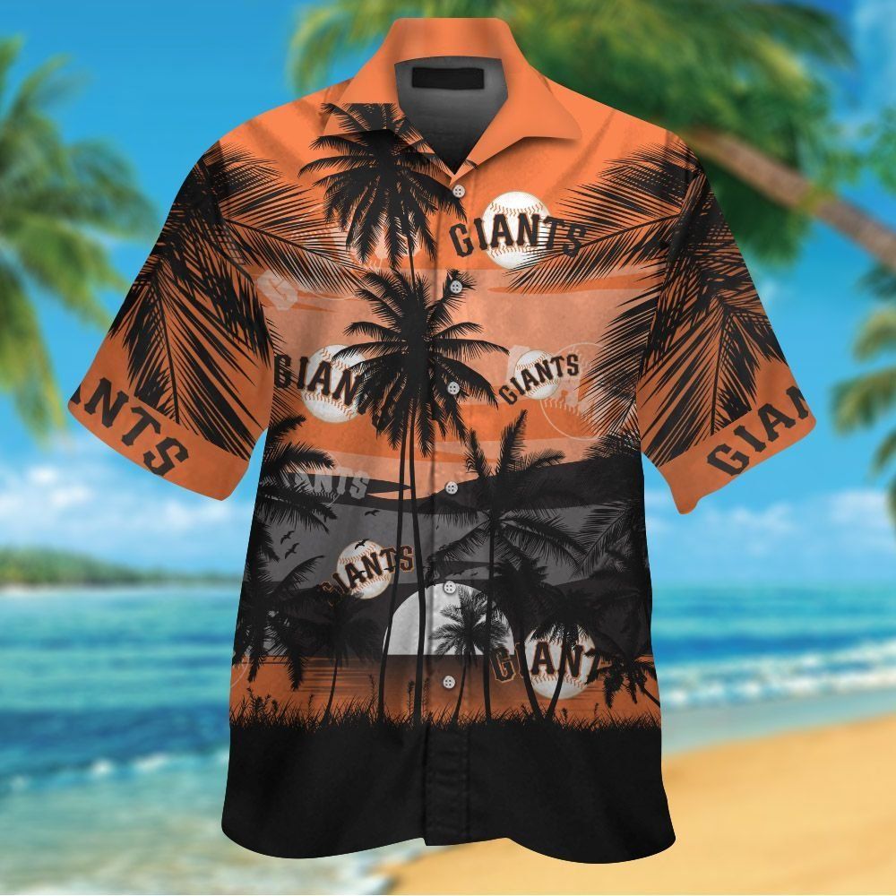 San Francisco Giants Short Sleeve Button Up Tropical Shirt Hawaiian Shirt Unisex T-shirt, Sweatshirt, Hoodie, Long Sleeve Tee - T-Shirt, Sweatshirt, Hoodie