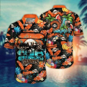 San Francisco Giants Summer Paradise Hawaiian Shirt Unisex T-shirt, Sweatshirt, Hoodie, Long Sleeve Tee - T-Shirt, Sweatshirt, Hoodie