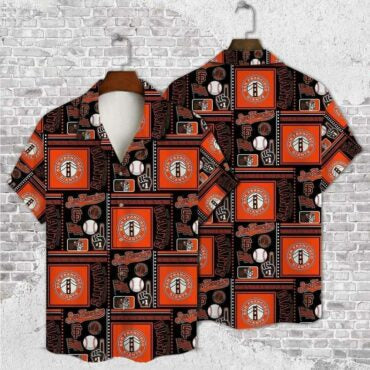 San Francisco Giants Vintage Grid Hawaiian Shirt Unisex T-shirt, Sweatshirt, Hoodie, Long Sleeve Tee - T-Shirt, Sweatshirt, Hoodie