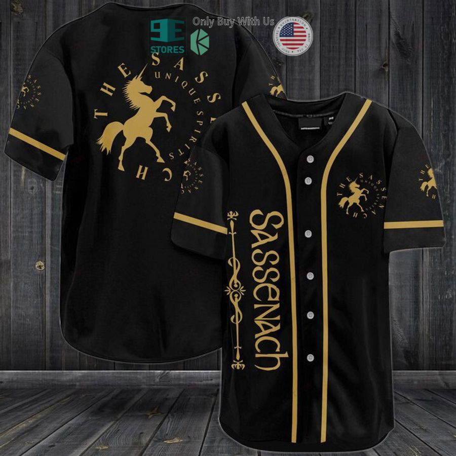 BEST Sassenach logo black Baseball Jersey Unisex T-shirt, Sweatshirt, Hoodie, Long Sleeve Tee - T-Shirt, Sweatshirt, Hoodie