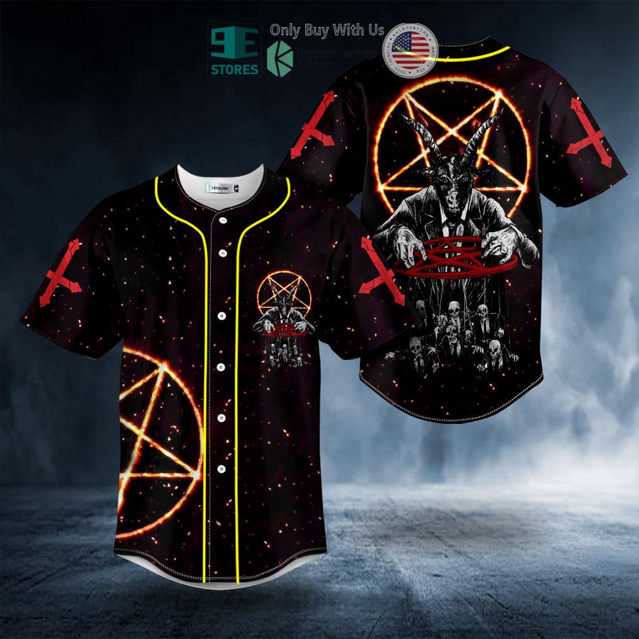BEST Satanic Symbol Baphomet's Hunt Skull Baseball Shirt Unisex T-shirt, Sweatshirt, Hoodie, Long Sleeve Tee - T-Shirt, Sweatshirt, Hoodie