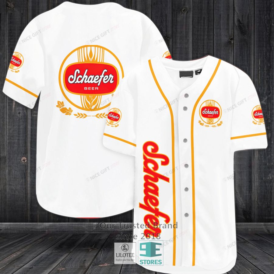 Schaefer Beer Baseball Jersey Unisex T-shirt, Sweatshirt, Hoodie, Long Sleeve Tee - T-Shirt, Sweatshirt, Hoodie