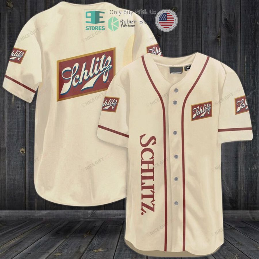 BEST Schlitz logo Baseball Jersey Unisex T-shirt, Sweatshirt, Hoodie, Long Sleeve Tee - T-Shirt, Sweatshirt, Hoodie