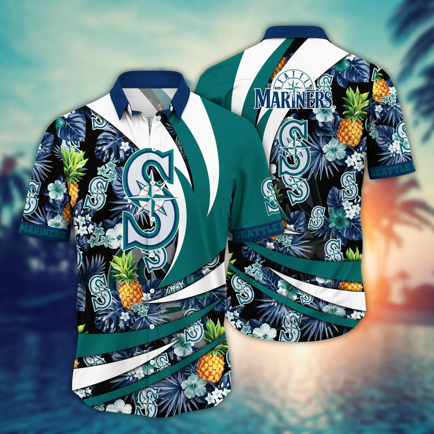 Seattle Mariners MLB Hawaiian Shirt Daylight Aloha Shirt Unisex T-shirt, Sweatshirt, Hoodie, Long Sleeve Tee - T-Shirt, Sweatshirt, Hoodie