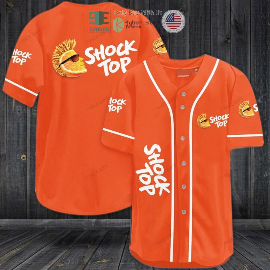 BEST Shock Top logo orange Baseball Jersey Unisex T-shirt, Sweatshirt, Hoodie, Long Sleeve Tee - T-Shirt, Sweatshirt, Hoodie