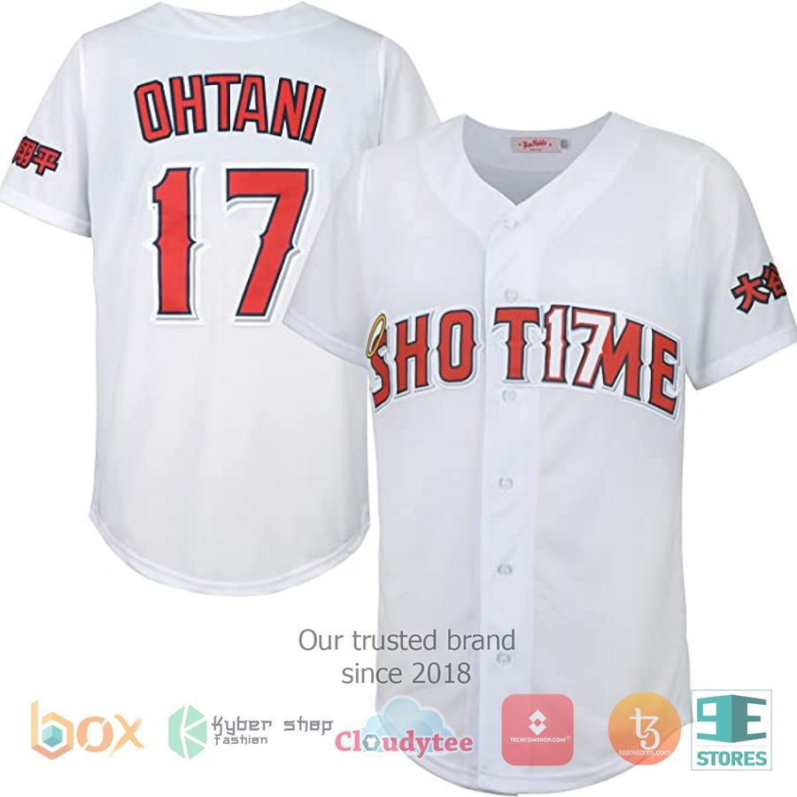 BEST Shohei Ohtani 17 white baseball jersey Unisex T-shirt, Sweatshirt, Hoodie, Long Sleeve Tee - T-Shirt, Sweatshirt, Hoodie