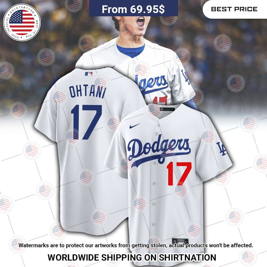 Shohei Ohtani Los Angeles Dodgers Home Baseball Jersey Unisex T-shirt, Sweatshirt, Hoodie, Long Sleeve Tee - T-Shirt, Sweatshirt, Hoodie