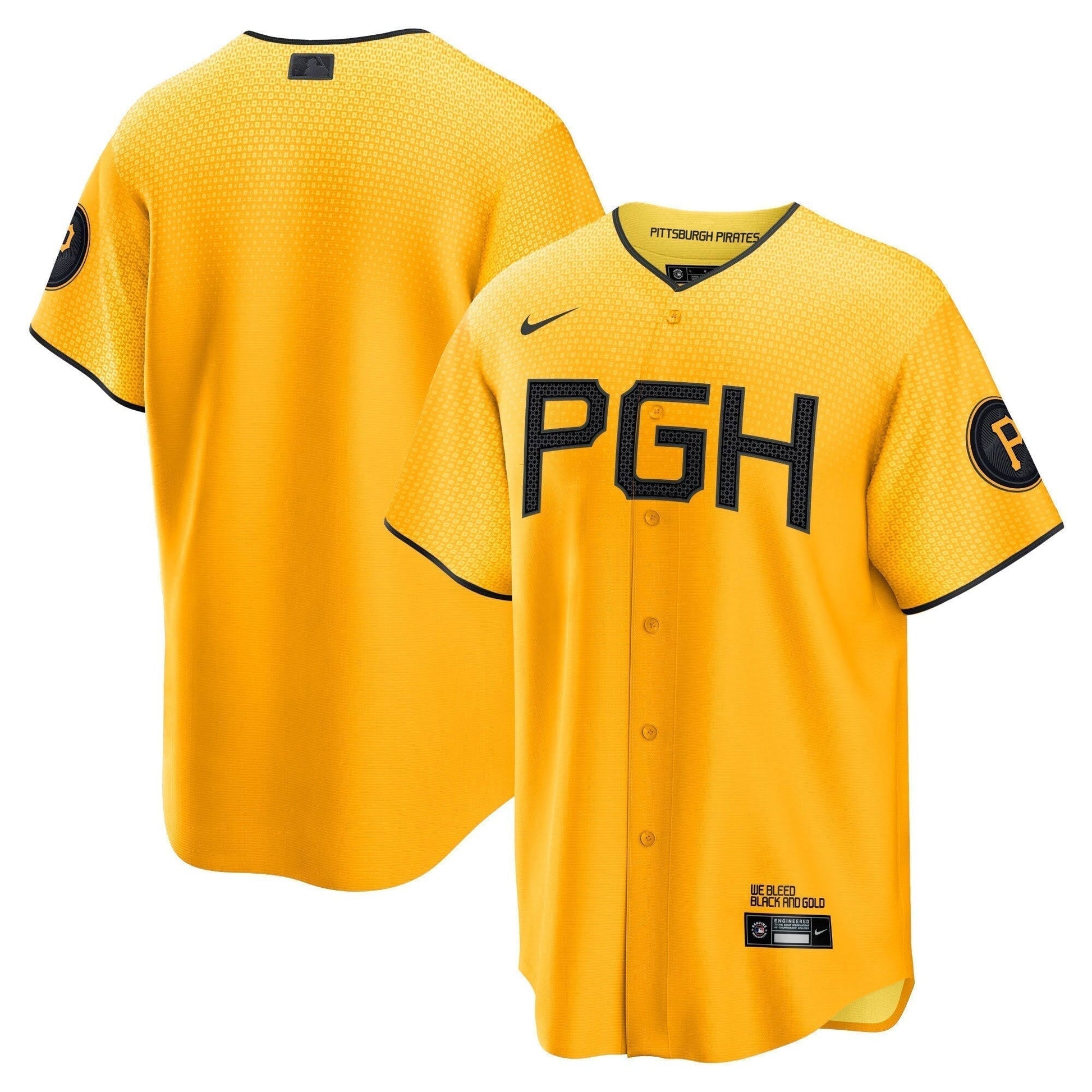 Pittsburgh Pirates City Connect Jerseys baseball jersey product view 1