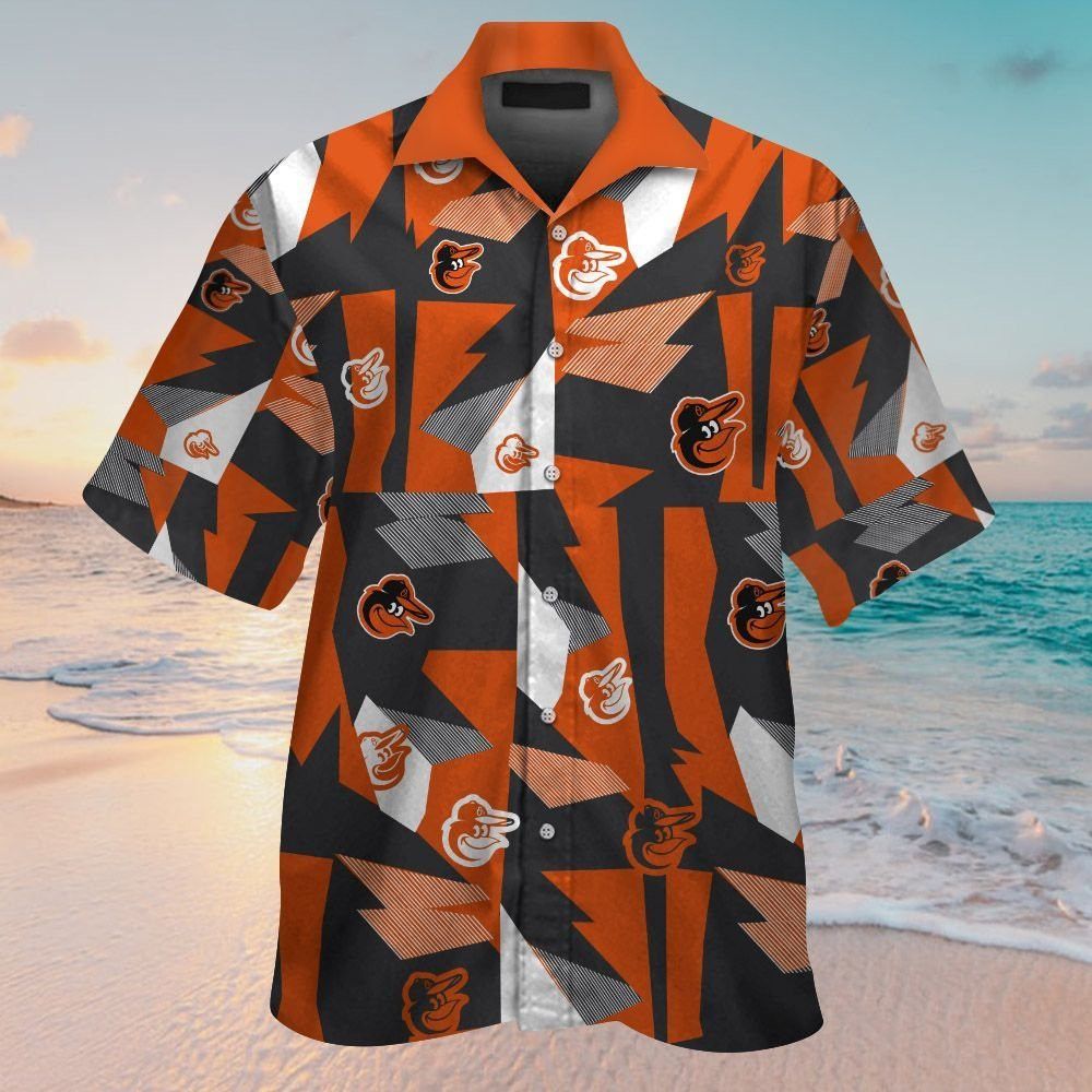 Short Sleeve Baltimore Orioles Tropical Hawaiian Shirt Button Up Unisex T-shirt, Sweatshirt, Hoodie, Long Sleeve Tee - T-Shirt, Sweatshirt, Hoodie