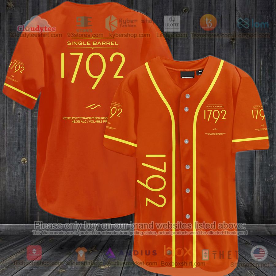 HOT Single Barrel 1792 Bourbon Baseball Jersey Shirt Unisex T-shirt, Sweatshirt, Hoodie, Long Sleeve Tee - T-Shirt, Sweatshirt, Hoodie