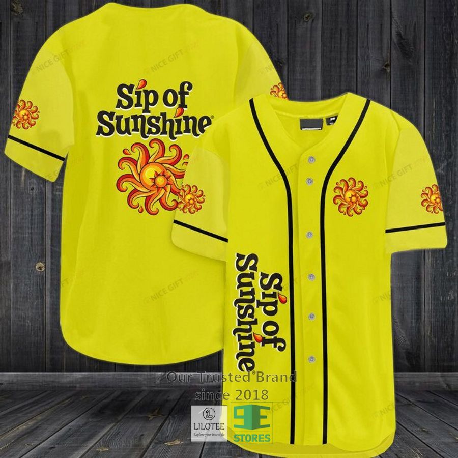 Sip Of Sunshine Baseball Jersey Unisex T-shirt, Sweatshirt, Hoodie, Long Sleeve Tee - T-Shirt, Sweatshirt, Hoodie