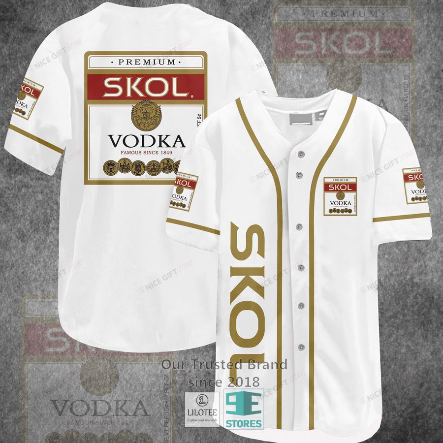 Skol Vodka Baseball Jersey Unisex T-shirt, Sweatshirt, Hoodie, Long Sleeve Tee - T-Shirt, Sweatshirt, Hoodie