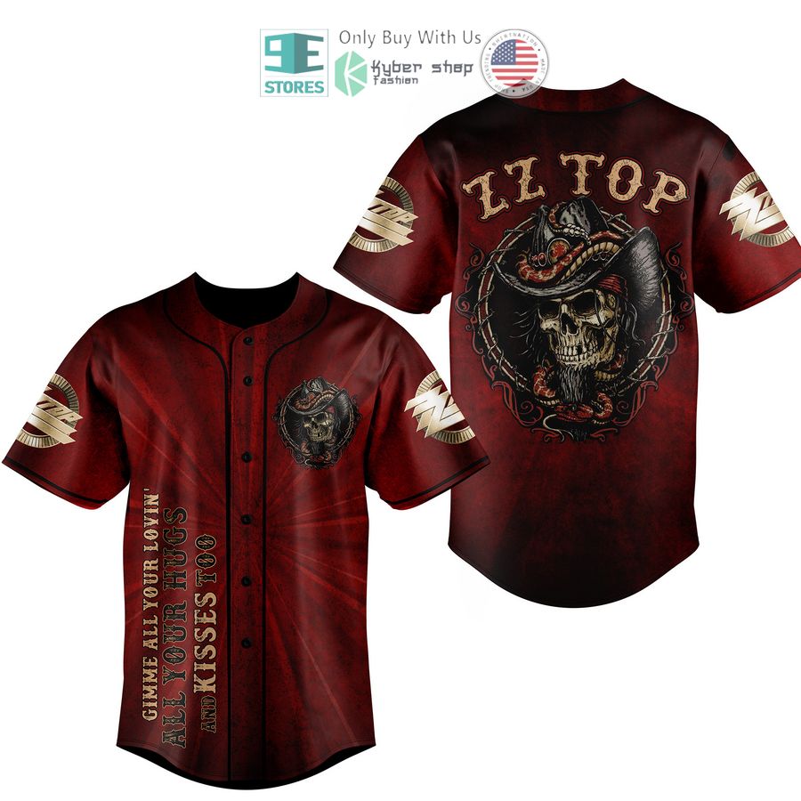 BEST Skull Zz Top Gimmie All Your Lovin' Baseball Jersey Unisex T-shirt, Sweatshirt, Hoodie, Long Sleeve Tee - T-Shirt, Sweatshirt, Hoodie