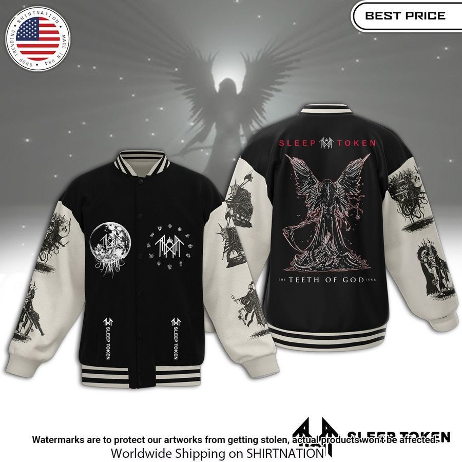 Sleep Token The Teeth of God Baseball Jacket Unisex T-shirt, Sweatshirt, Hoodie, Long Sleeve Tee - T-Shirt, Sweatshirt, Hoodie