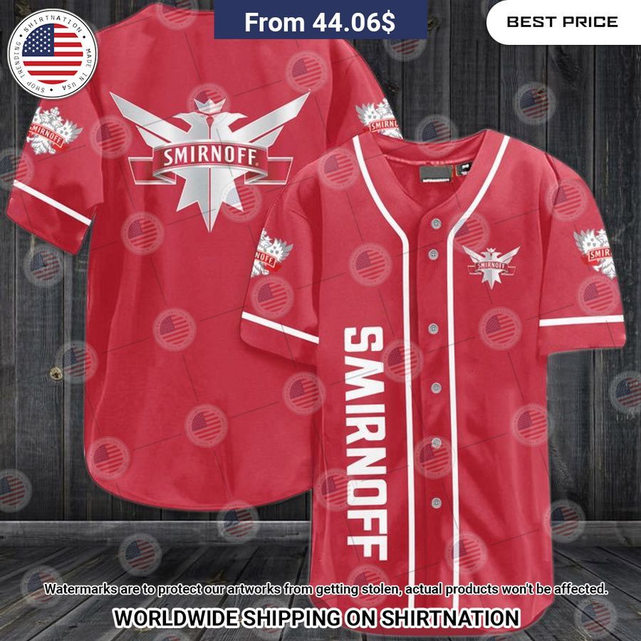 Smirnoff Red Vodka Baseball Shirt Unisex T-shirt, Sweatshirt, Hoodie, Long Sleeve Tee - T-Shirt, Sweatshirt, Hoodie