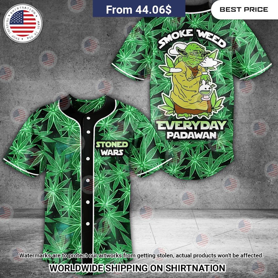 Smoke Weed Everyday Baseball Jersey Unisex T-shirt, Sweatshirt, Hoodie, Long Sleeve Tee - T-Shirt, Sweatshirt, Hoodie