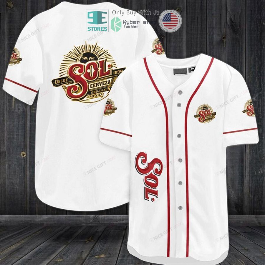 BEST Sol logo white Baseball Jersey Unisex T-shirt, Sweatshirt, Hoodie, Long Sleeve Tee - T-Shirt, Sweatshirt, Hoodie