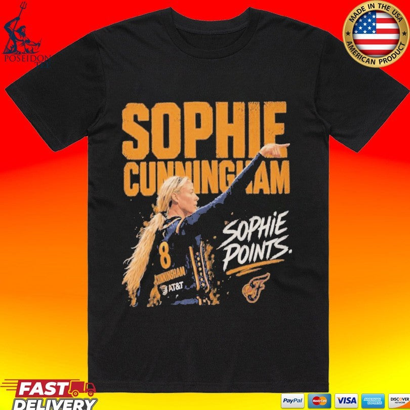 Sophie Cunningham Indiana Fever Pointing T-shirt Unisex T-shirt, Sweatshirt, Hoodie, Long Sleeve Tee - T-Shirt, Sweatshirt, Hoodie